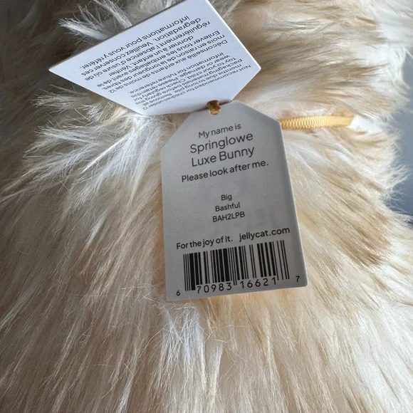 Jellycat Springlowe Luxe Bunny Authentic NWT